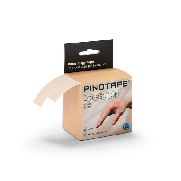 Pinotape Sport Correction Kinesiologie Tape Hands Light Beige 2 x 5 m x 2,5 cm 2,5 cm