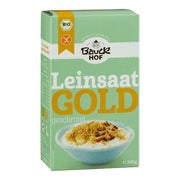 Bauck Mühle Bio Leinsaat Gold, geschrotet, glutenfrei 200 g