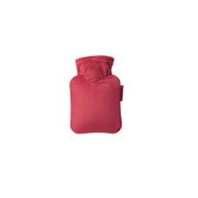 Produktabbildung: Mini-Wärmflasche 0,2 l mit Veloursbezug tomatenrot 1 St