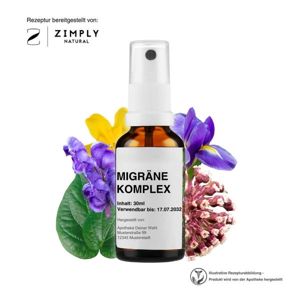 Zimply Natural MIGRÄNE KOMPLEX - Pflanzbasierte Rezeptur 30 ml