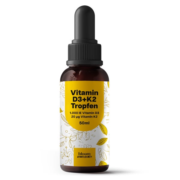 Vitamin D3 K2 Tropfen - 50 ml - Bloom Naturals 50 ml