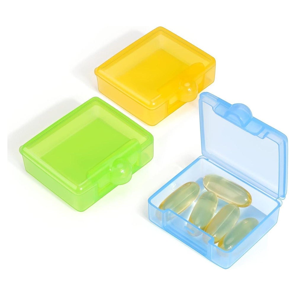 Opret 3 Stück Tablettenbox Pillendose für Vitamine Fischöl U 1 St