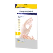 Lifemed Vinyl-Handschuhe, puderfrei, transparent, Gr. L 10 St