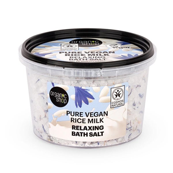 Organic Shop Reines Veganes Reismilch Entspannendes Badesalz 250Ml 0,25 l