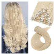 Extensions Clipin Echthaar Remy 8 Tressen Glatt 55cm 55 cm W 1 St