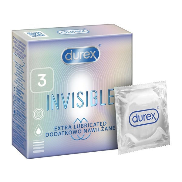 DUREX Invisible Extra Thin dünnste Kondome 3pcs 0,03 kg