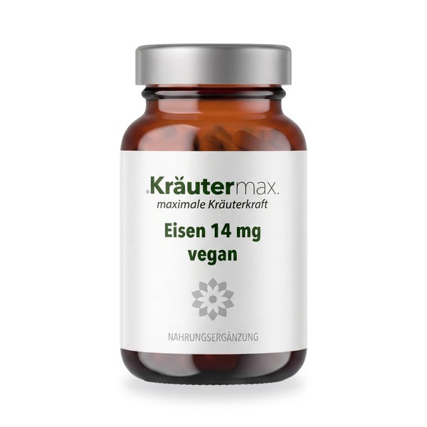 Eisen 14 Mg Vegan Kapseln 60 St