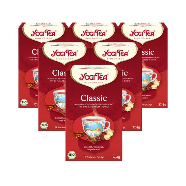 Yogi Tea - Classic Chai Bio Gewürztee | 6 x 37,4g 6x17 St