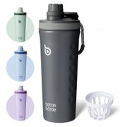 BOTTLE BOTTLE Edelstahl Shaker Trinkflasche 740ml mit Mischkugel - Protein