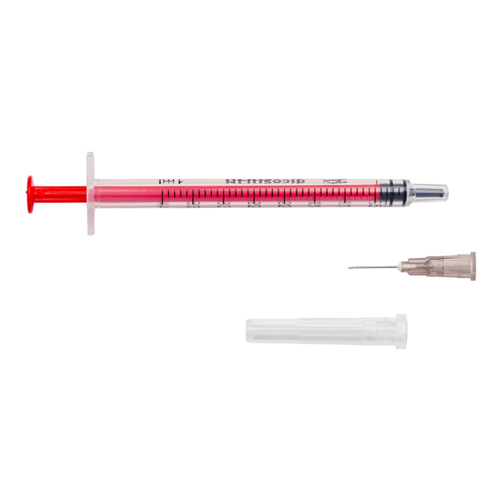 100 x Zarys dicoSULIN Insulin U-40 Einwegspritze 1 ml Spritze mit Kanüle Nadel 100 St
