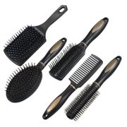 5er Set Haarbürsten Rund Oval Gerade Kamm Entlüftung Massage 1 St