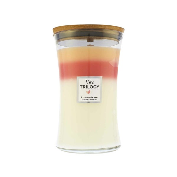 WoodWick Trilogy Blooming Orchard vonná svíÄka s dÅevÄným knotem 609 g 1,375 kg