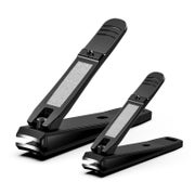 Elegantes Nagelknipser-Set 2-teilig Schwarz für Männer Fraue 1 St