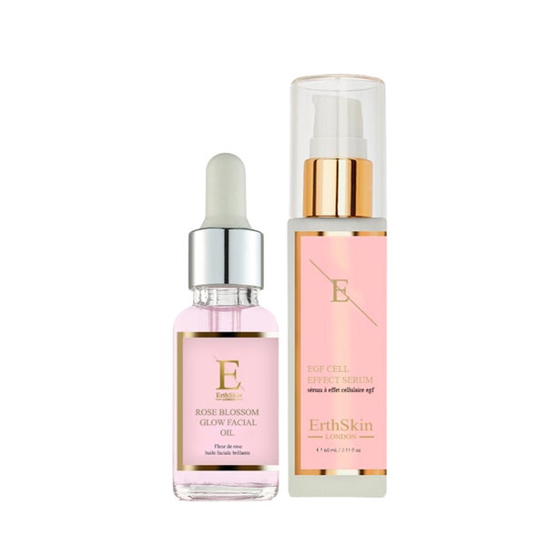 Egf Cell Effect Serum + Rose Blossom Glow Gesichtsöl Set 1 St