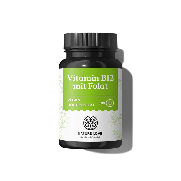Vitamin B12 mit Folat 180 Tabletten Nature Love St