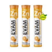 Zink Brausetabletten 10mg Immunsystem Haut 3er Pack 60 St