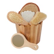 Croll & Denecke Wellness Geschenkset 6-teilig im hellen Sauna Holzbottich 1 St