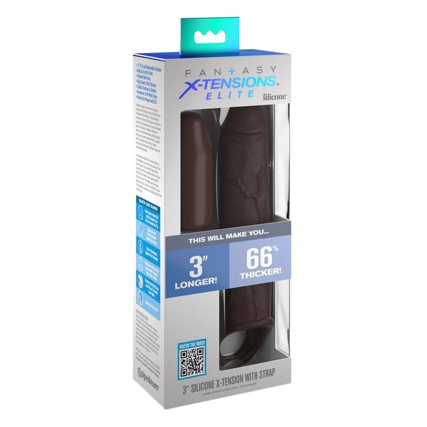 Fantasy X-Tensions - Elastische Penissleeve mit Hodenring 1 St