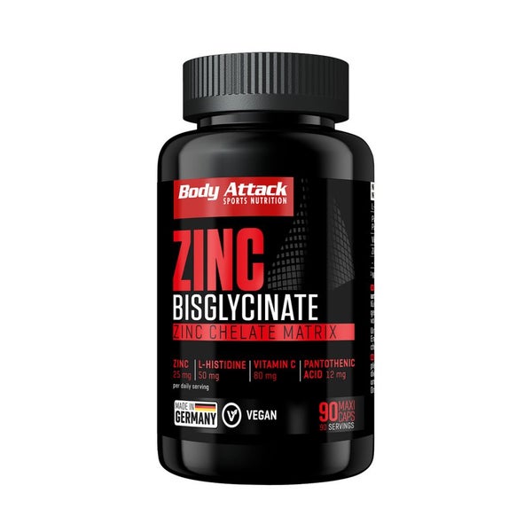 Body Attack Zink Bisglycinate 90 Kapseln 0.1 kg