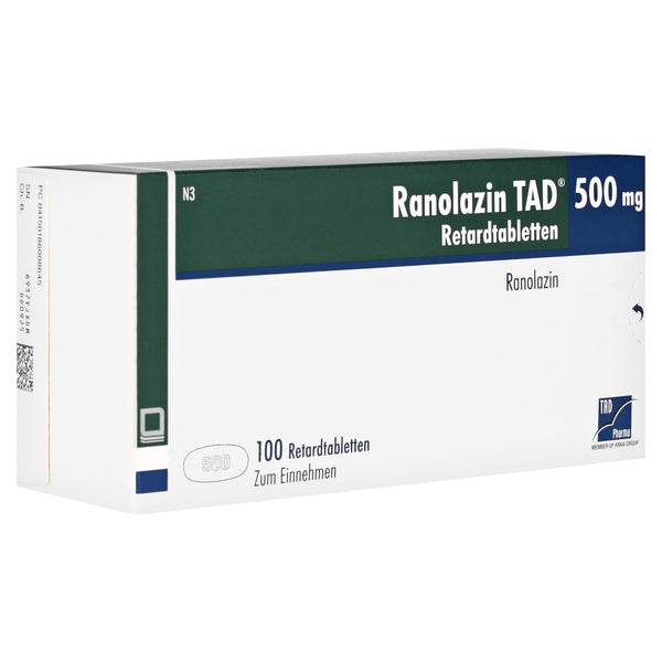 Ranolazin TAD 500 mg Retardtabletten 100 St