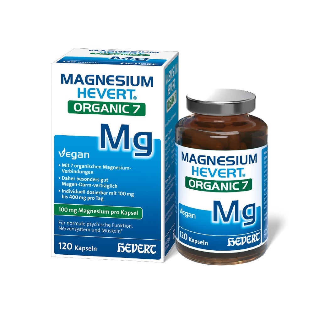 Magnesium Hevert Organic 7 Kapseln 120 St