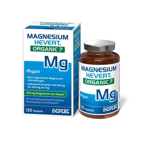 Magnesium HEVERT® Organic 7 Kapseln 120 St