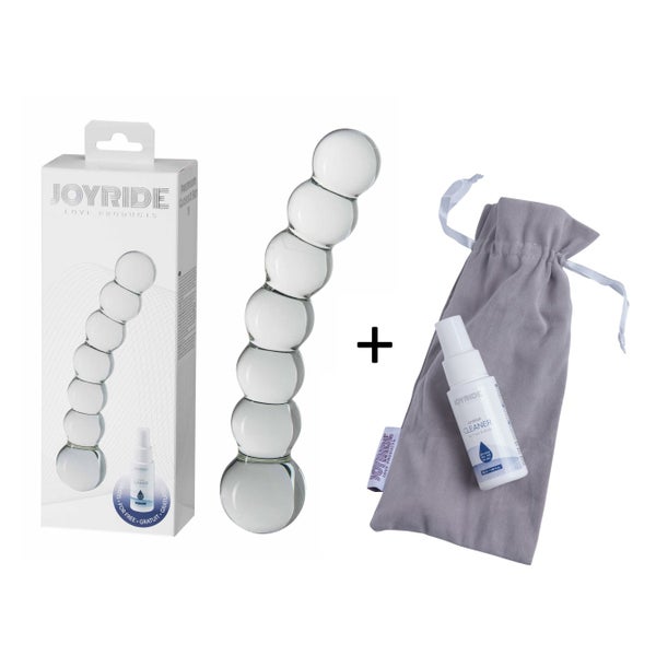 JOYRIDE - GlassiX Set - Hand gefertigter Glas-Dildo