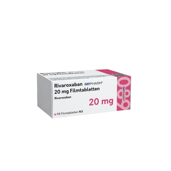 Rivaroxaban 089pharm 20 Mg Filmtabletten 98 St