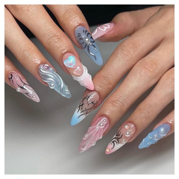 Klebenägel Full Cover Press On Nails 24 Stück Geschenk M 294 1 St
