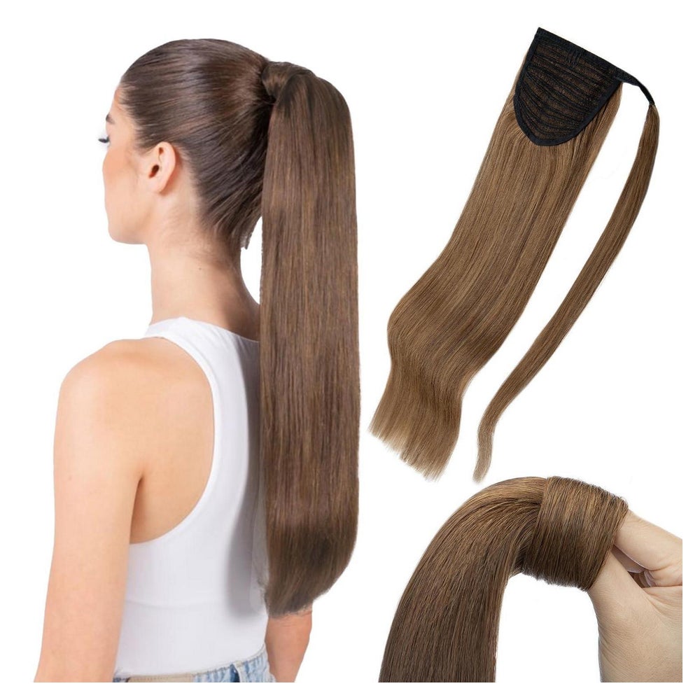Pferdeschwanz Echthaar Extensions Ponytail Zopf 50 cm-95g 06 1 St