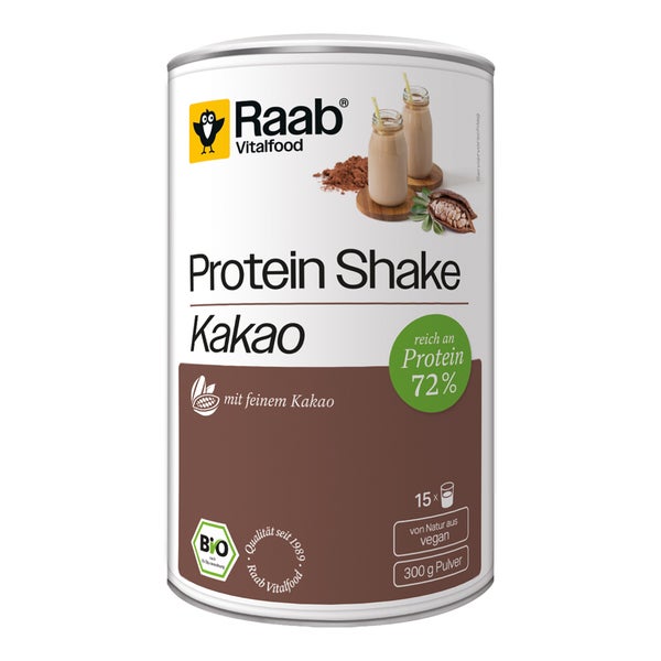 Raab Vitalfood Protein Shake Kakao Bio Pulver 300 g