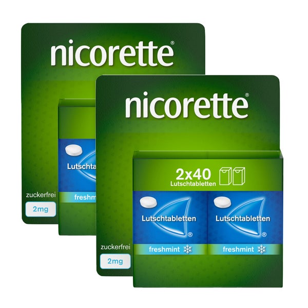 Nicorette Lutschtabletten freshmint 2mg 2X80 St