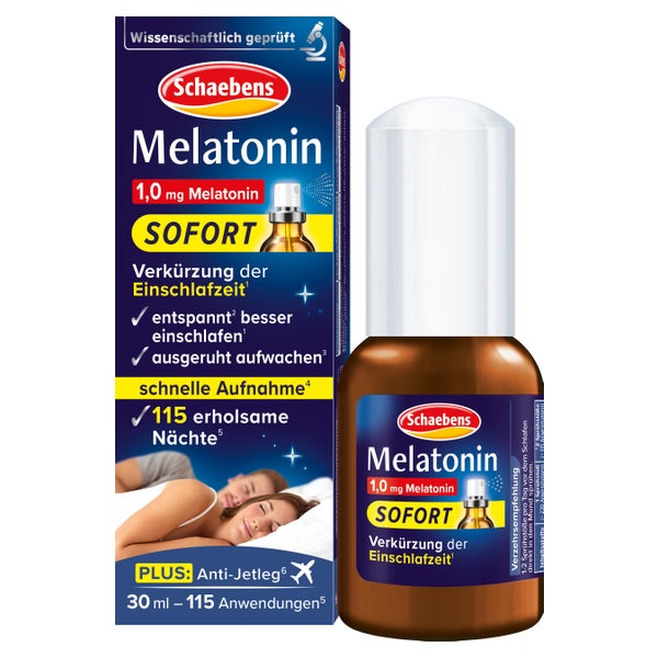 Schaebens Melatonin Sofort-Spray 1,0mg 30 ml