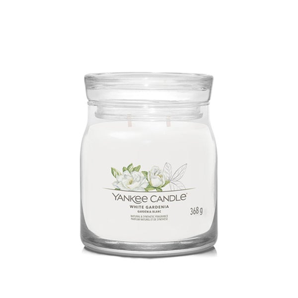 Aromatic candle Signature glass medium White Gardenia 368 g 0,368 kg