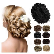 Haarteil Dutt Scrunchie Updo Haarverlängerung Kämme Natursch 1 St