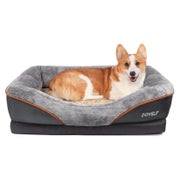 JOYELF Orthopädisches Hundebett aus Memory-Schaum mit abnehmbarem Bezug, L