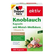 Produktabbildung: Doppelherz Knobl.kap.m.mistel+weißdorn+vitamin B1 480 St