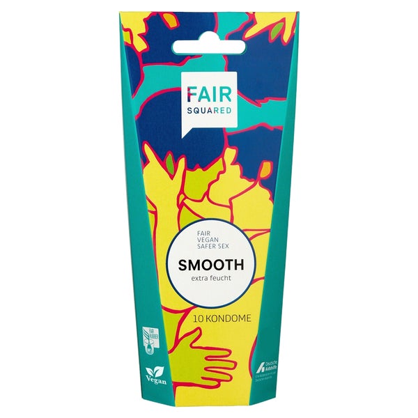 «Smooth» vegane und natürliche Fair-Trade-Kondome (10 Kondome) 10 St
