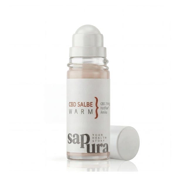 Wärme CBD Salbe | 250mg CBD | praktischer Roll-On 50 ml