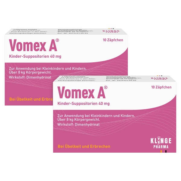VOMEX A KINDER SUPPO. 40MG 2X10 St