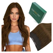 Extensions Echthaar Remy Mittelbraun Draht 70g 30 CM 2-19 FP 1 St
