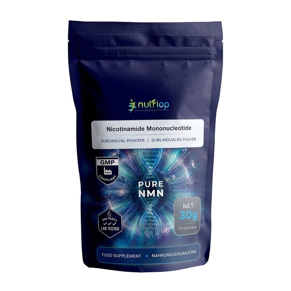 Nutriop® Pure NMN Sublingual-Pulver – NAD+ Vorstufe 30 g