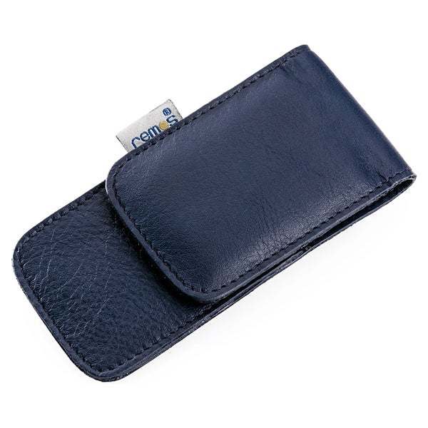 Etui "Amrita" echtes Leder blau leer 1 St