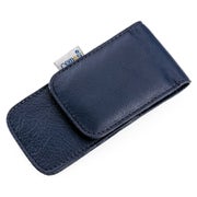 Etui "Amrita" echtes Leder blau leer 1 St