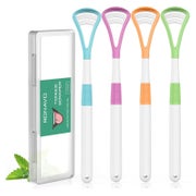 Zungenreiniger 2-IN-1 Kinder Erwachsene Zungenschaber BPA-fr 1 St