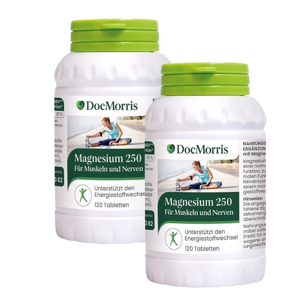 DocMorris Magnesium 250 Duo 2X120 St