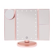 UNIQ Hollywood LED-Schminkspiegel Trifold - Roségold