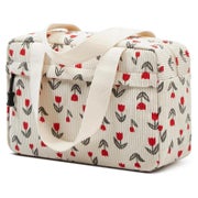 Kosmetiktasche Kulturtasche Cord Reise Damen groß Tulip gelb 1 St