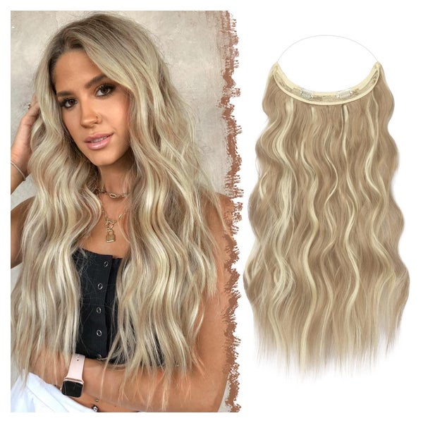 Haarextension Synthetik gewellt 40 cm 16H613# Dreckiges Blon 1 St