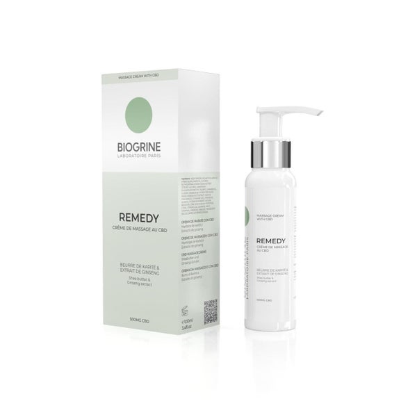 BIOGRINE „REMEDY“  CBD-MASSAGECREME  SHEABUTTER & GINSENG 100 ml